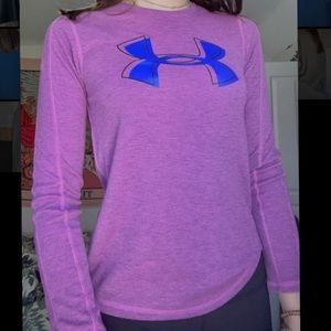 New unworn under armor light purple, violet, unlearn long sleeve